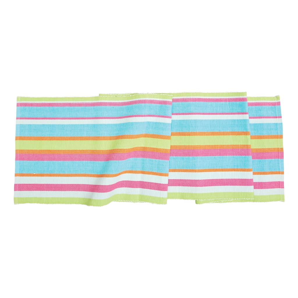 13" x 72" Key Lime Stripe Table Runner - 13" x 72"