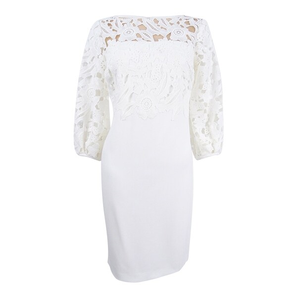 lace yoke dress