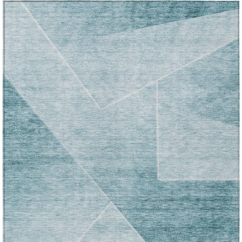 HomeRoots Abstract Transitional Rectangle Outdoor Rug