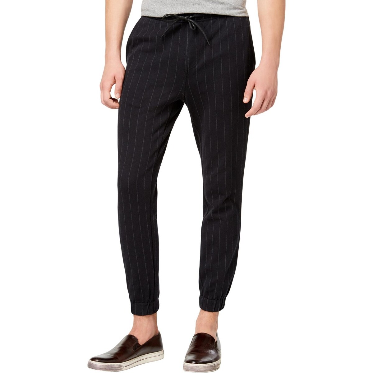 pinstripe joggers mens