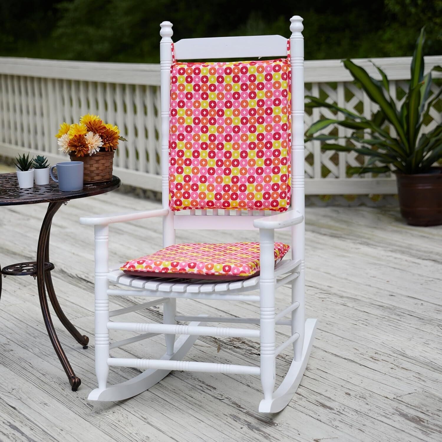 Rocking Chair Cushions Set, Non-Slip Bottom + Fabric Ties, 20\, image size:1500x1500
