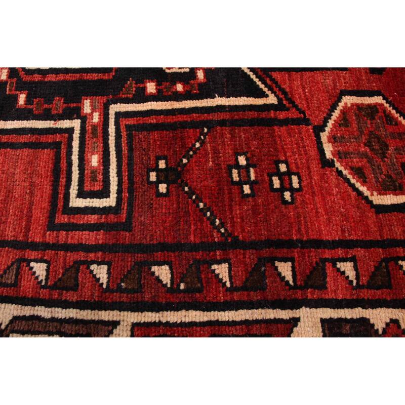 ECARPETGALLERY Hand-knotted Melis Vintage Red Wool Rug - 4'10 x 6'7
