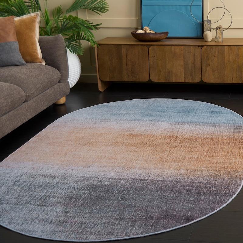 SAFAVIEH Tacoma Machine Washable Slip Resistant Paula Modern Abstract