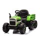 preview thumbnail 1 of 25, Ride on Tractor with Trailer,24V Battery Powered Electric Tractor Toy, electric car for kids Green