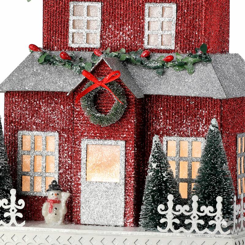 10.5" LED Christmas In The City Home