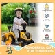 preview thumbnail 5 of 8, Licensed Caterpillar Kids Ride-On Tractor with Shovel, Storage Trailer, Lights & Music - Yellow