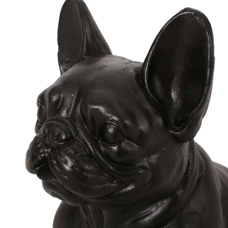 Delamore Outdoor French Bulldog Garden Statue by Christopher Knight Home
