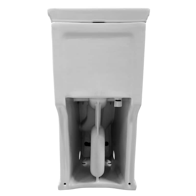 Whitehaus Magic Flush Eco-Friendly One Piece Elongated Toilet with a