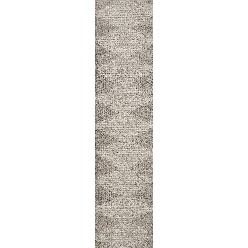 JONATHAN Y Arenal Diamond Stripe Geometric Shag Area Rug