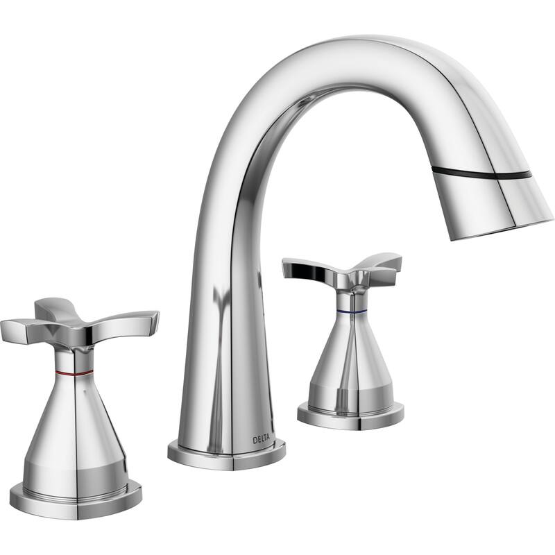 Delta 357756-PD-DST Stryke 1.2 GPM Widespread Bathroom Faucet with
