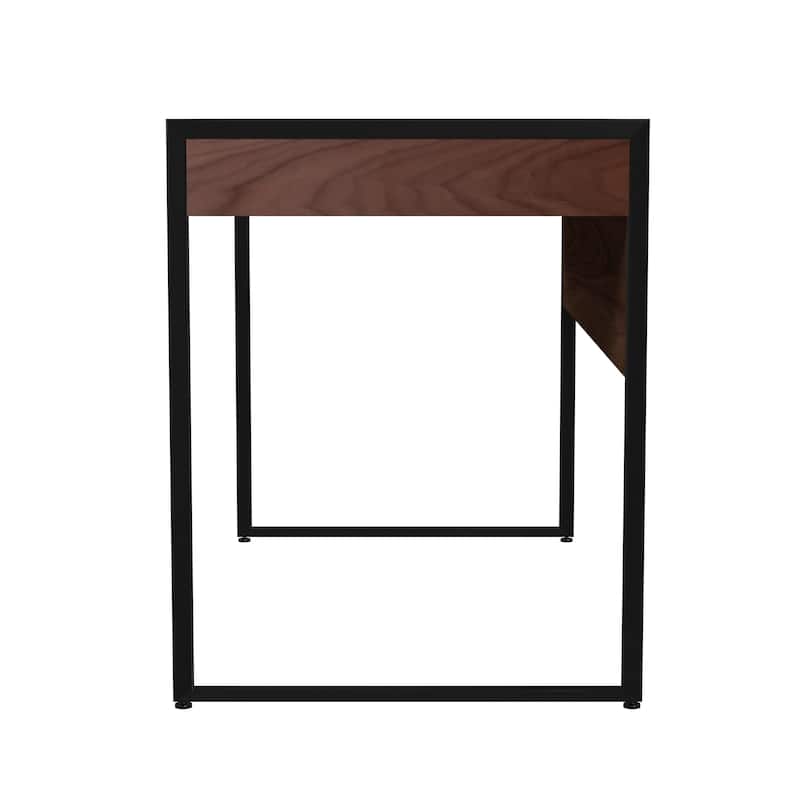 Drake 2-Drawer Walnut Writing Desk