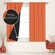 preview thumbnail 40 of 117, Deconovo 100% Full Blackout Double-Layer Rod Pocket Curtains (2 Panels)