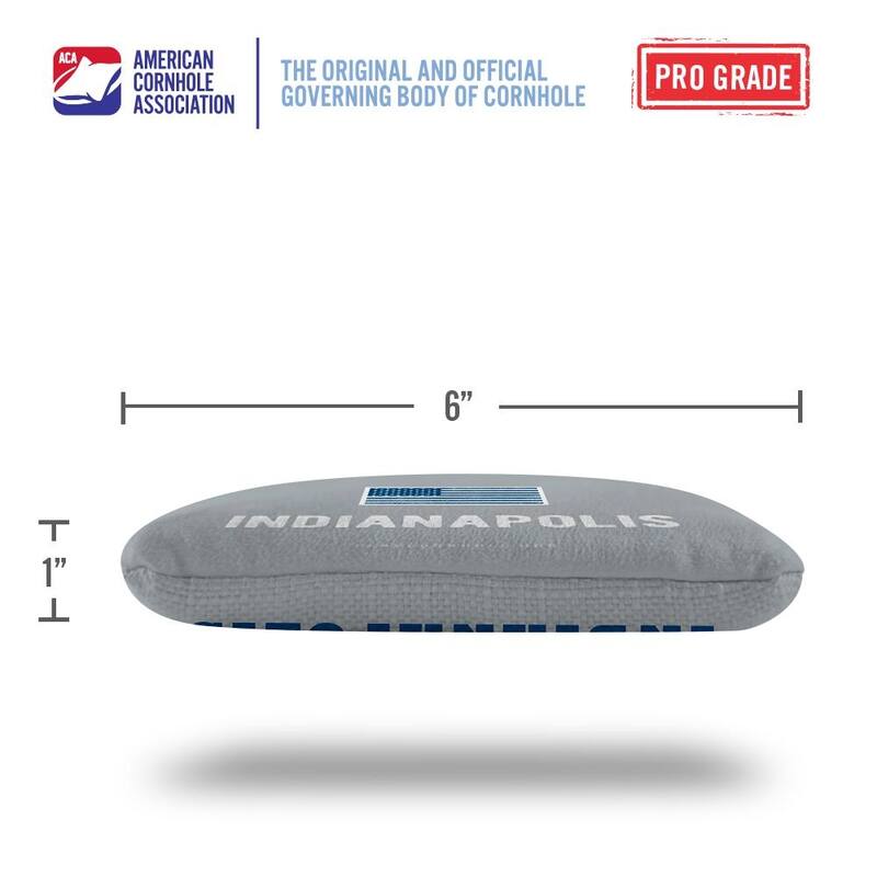 Indianapolis Football Gray Dual Sided Cornhole Bags