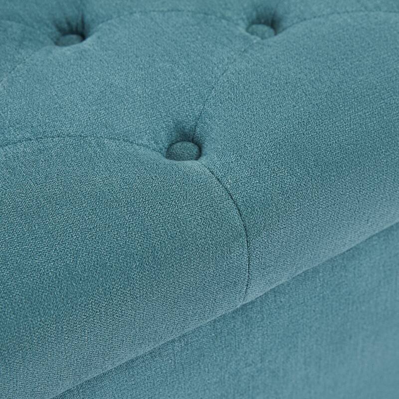 Button-Tufted Storage Bench for Bedroom 50.3"W x 17.5"D x 18"H Bottom rivets design