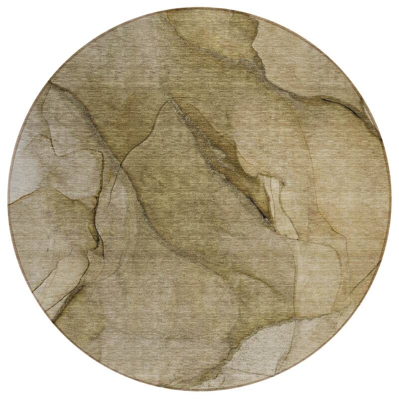 Machine Washable Indoor/ Outdoor Chantille Contemporary Abstract Rug