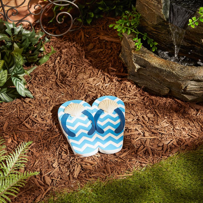 Sunflower Dot Flip Flop Stepping Stone