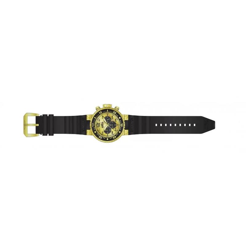 Invicta Men's 48618 Pro Diver Quartz Chronograph Gold, Black Dial Watch - Gold