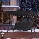 preview thumbnail 2 of 21, MCombo 3-Person Patio Swing Chair, Adjustable Canopy Hanging Swing, Removable Cushions, 4003