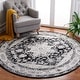 preview thumbnail 108 of 115, SAFAVIEH Brentwood Vessie Traditional Oriental Rug 6'7" x 6'7" Round - Black/Ivory