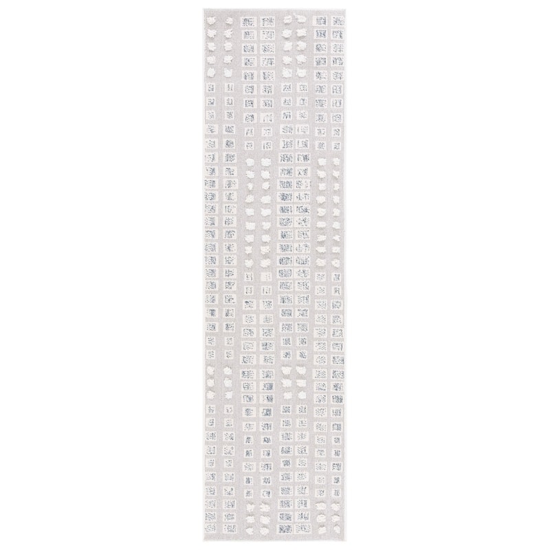 SAFAVIEH Trends Anastasia Geometric Rug - 2'2" x 8' Runner - Grey/Ivory