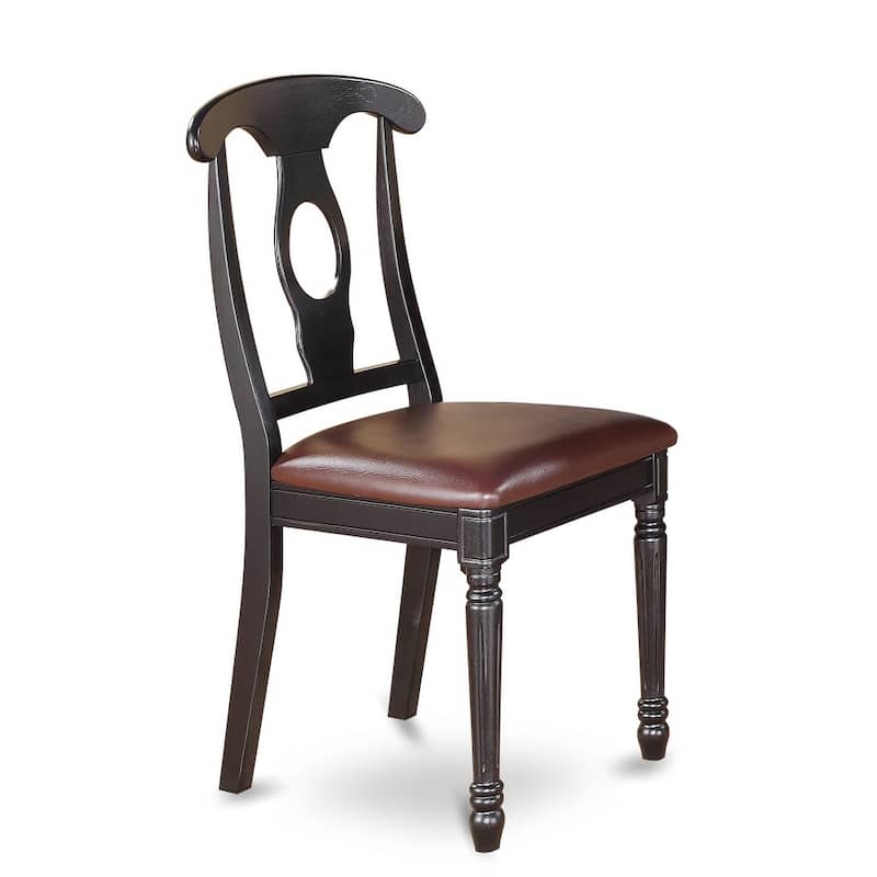 East West Furniture Dining Furniture Set Includes an Oval Table with Butterfly Leaf and Dining Chairs (Chair Seat Type Options)