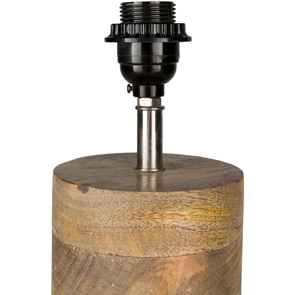rustic wooden lamp bases