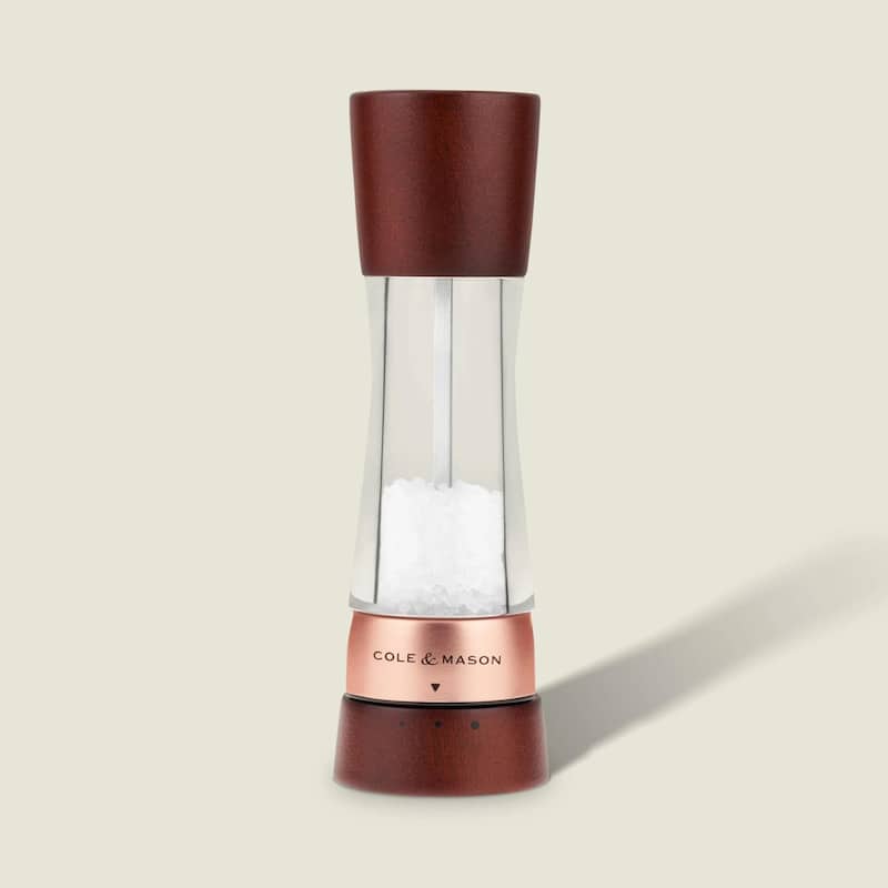 Cole & Mason Derwent Chestnut Rose Gold Pepper Mill 7.5"