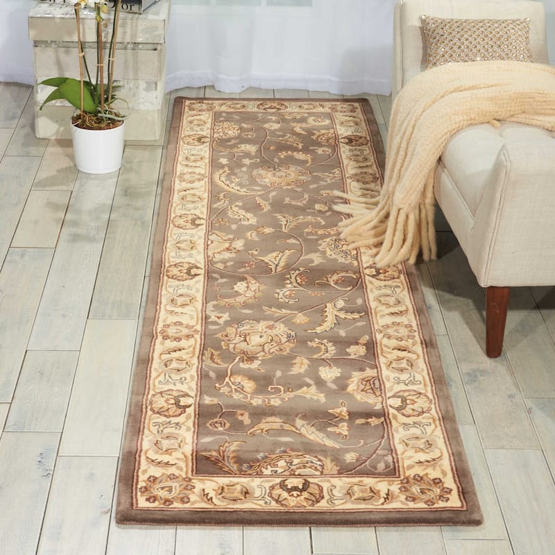 Nourison Hand-tufted Oriental Bordered Wool Area Rug