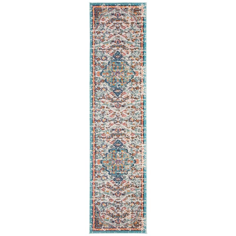 SAFAVIEH Madison Sabire Boho Medallion Distressed Rug