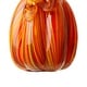 preview thumbnail 25 of 34, Glitzhome Multi Striped Fall Harvest Glass Pumpkins Halloween Thanksgiving Festival Decorations