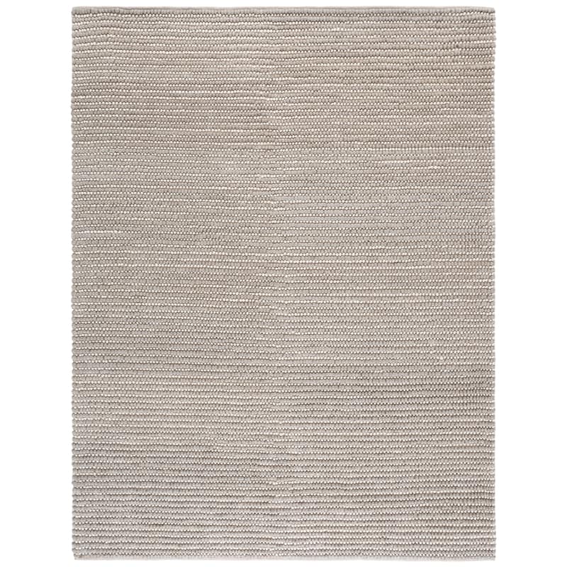SAFAVIEH Handmade Natura Klodjana Wool Rug - 8' x 10' - Grey/Ivory