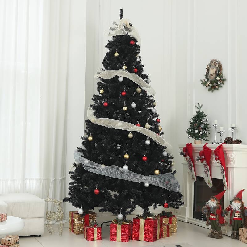 7.5FT/9FT Artificial Christmas Tree with Sturdy Base and Easy Assembly