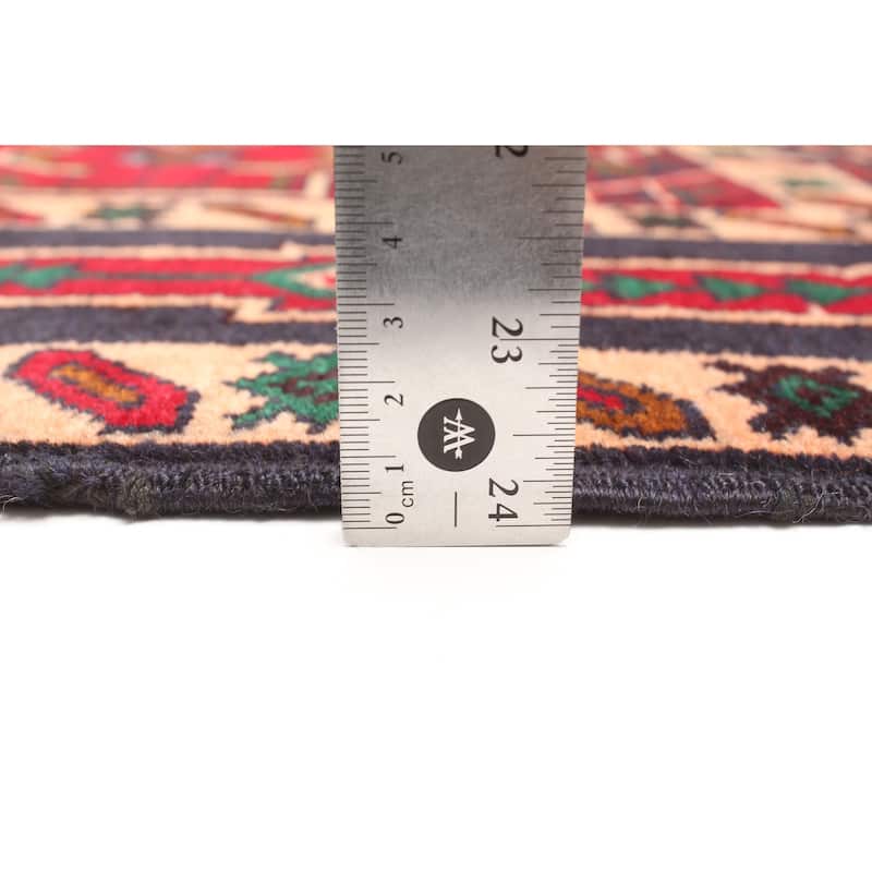 ECARPETGALLERY Hand-knotted Teimani Dark Navy Wool Rug - 2'9 x 4'6