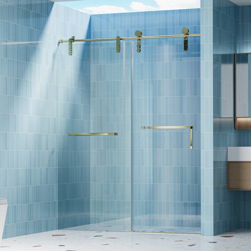 56-60"W x 76"H Single Sliding Glass Shower Door