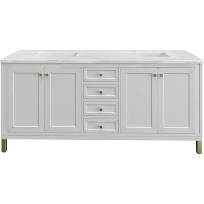 James Martin Vanities 503-V72-3AF Chicago 72" Free Standing Double