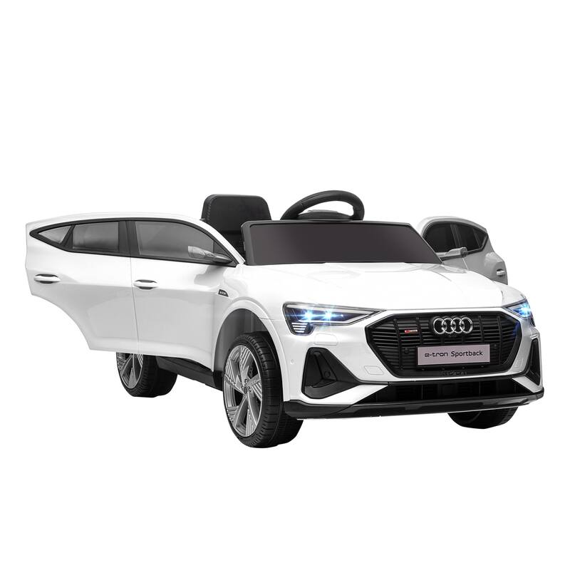 Aosom 12V Kids Electric Ride On Audi Sports Car, Battery Powered Toy - White