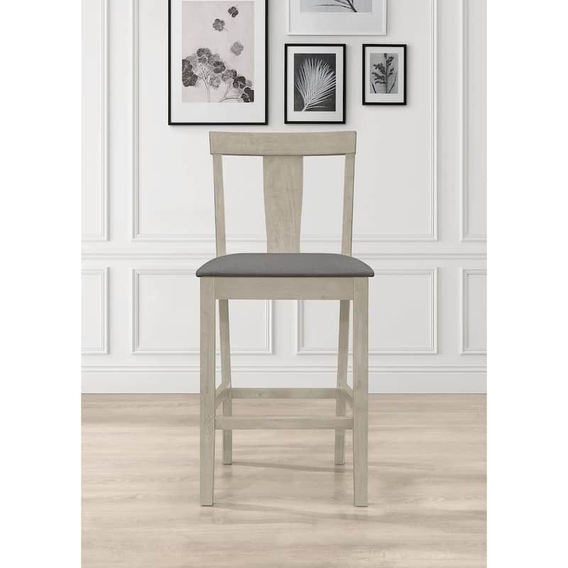 5-pieces Counter Dining Table and Chair - 4Chairs Only - Antique Grey