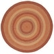 preview thumbnail 29 of 146, SAFAVIEH Handmade Braided Chandrima Cotton Rug 6' Round - Yellow/Red