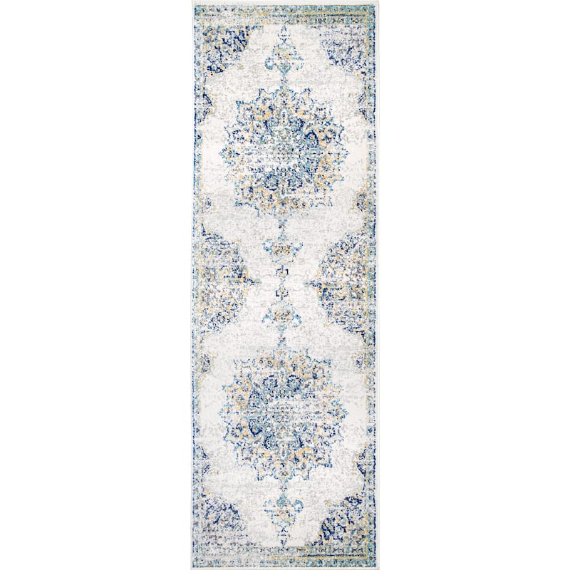 Nuloom Vintage Persian Medallion Faded Area Rug
