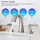preview thumbnail 7 of 17, Vanityfair 8" Widespread Double Handles Bathroom Sink Faucet with Drain Assembly