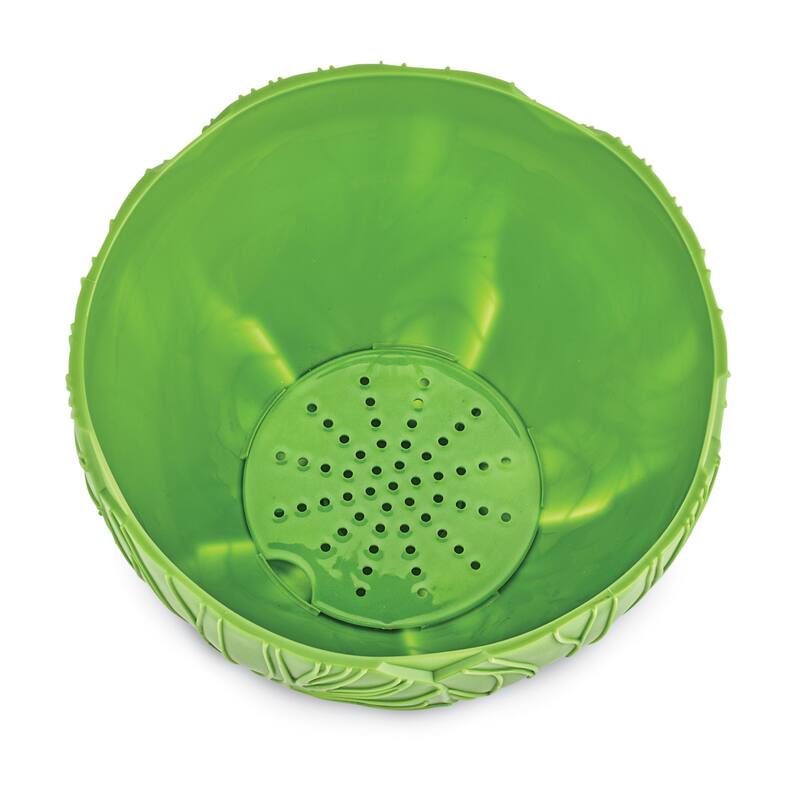 Lettuce-Shaped Lettuce Container with Strainer - 7.25 x 4.75 x 7.25