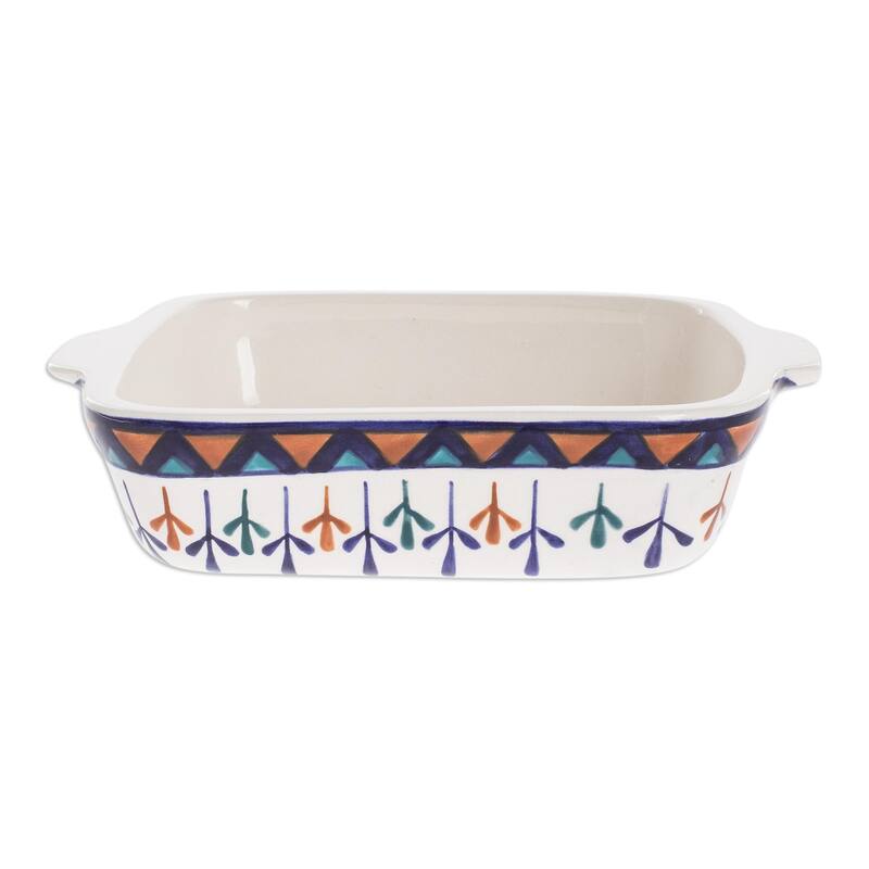 Novica Handmade Antigua Breeze Ceramic Casserole