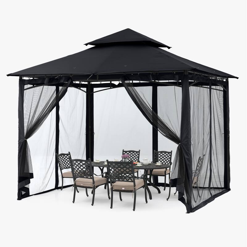 ABCCANOPY Patio Outdoor Gazebo for Double Roof Soft Canopy