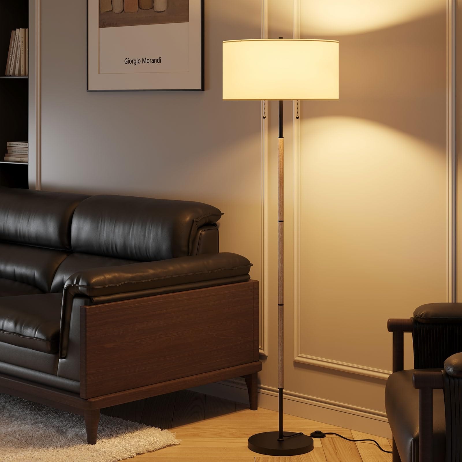Tall brown floor lamps sale
