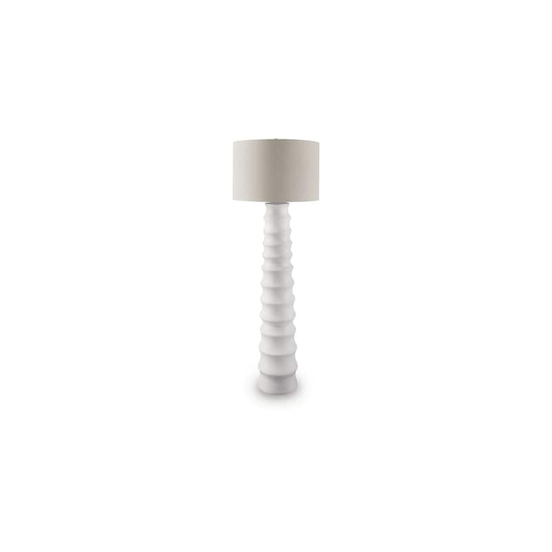 Signature Design by Ashley Veraleigh White Floor Lamp - 23" W x 23" D x 67.25" H