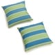 preview thumbnail 20 of 23, 17-inch All-weather Outdoor Throw Pillows (Set of 2, Multiple Patterns) Haliwell Caribbean