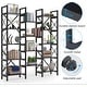 preview thumbnail 19 of 60, Large Triple Wide 5-Shelf Etagere Bookcase