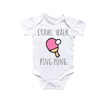 Table Tennis - Baby Boy Girl Clothes Infant Bodysuit Funny Cute Newborn 2