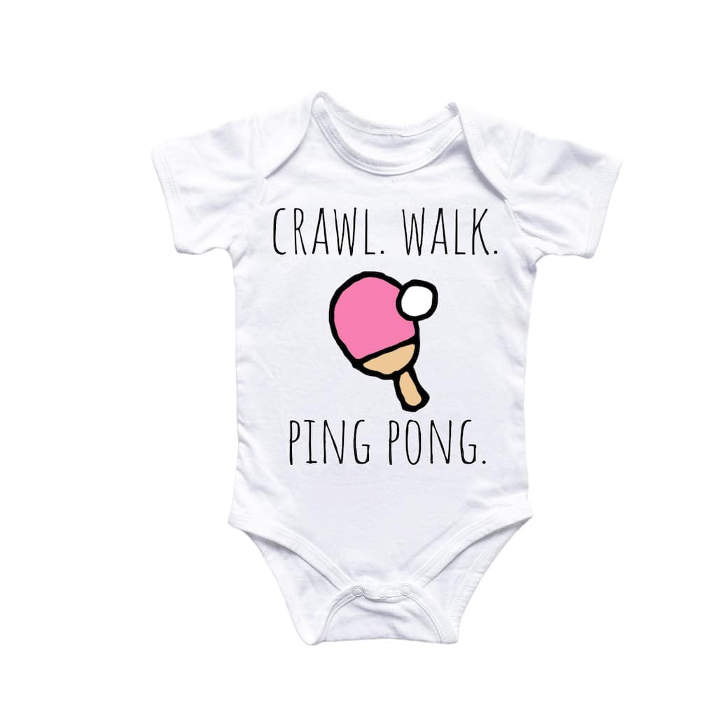 Table Tennis - Baby Boy Girl Clothes Infant Bodysuit Funny Cute Newborn 2