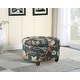 preview thumbnail 22 of 25, HomePop Large Tufted Round Storage Ottoman - Navy